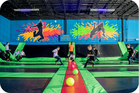 Bounce indoor trampoline clearance park