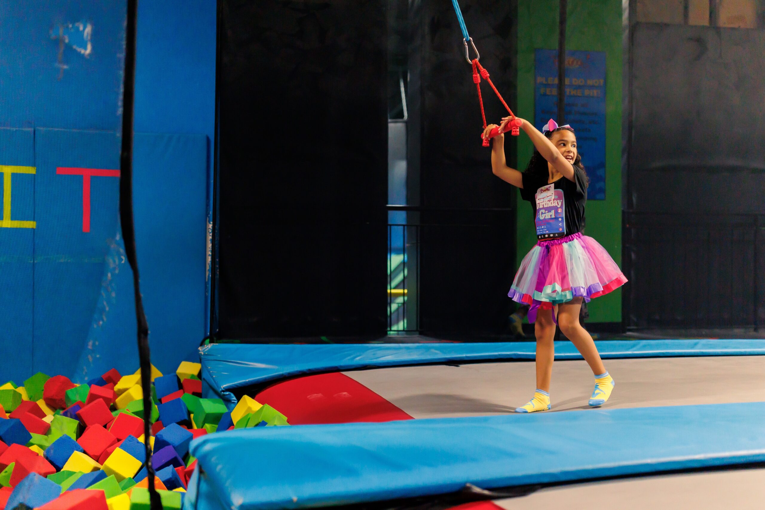 birthday girl at bounce trampoline valley cottage ny rockland county